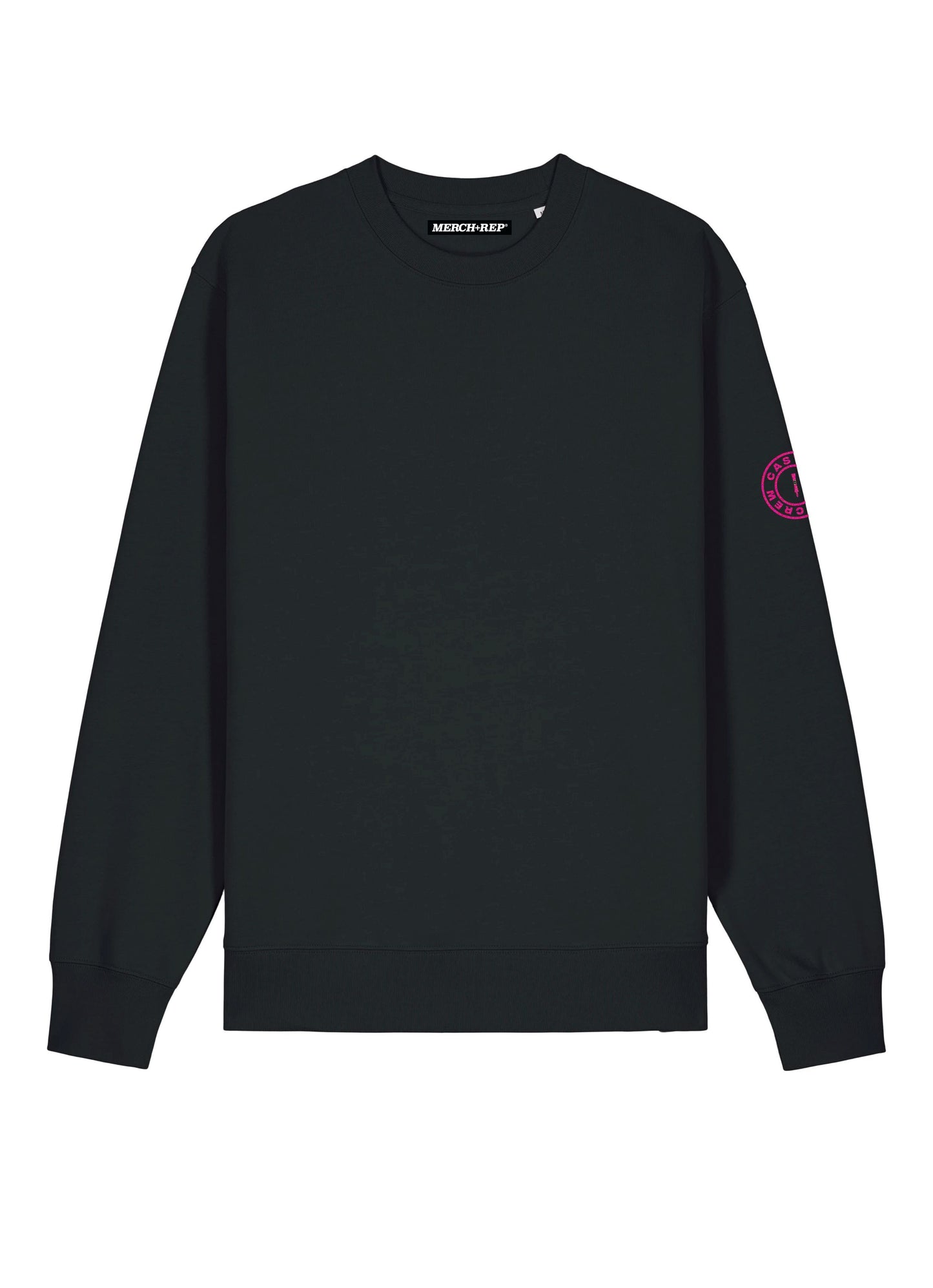 Black Printed Sweater Front
